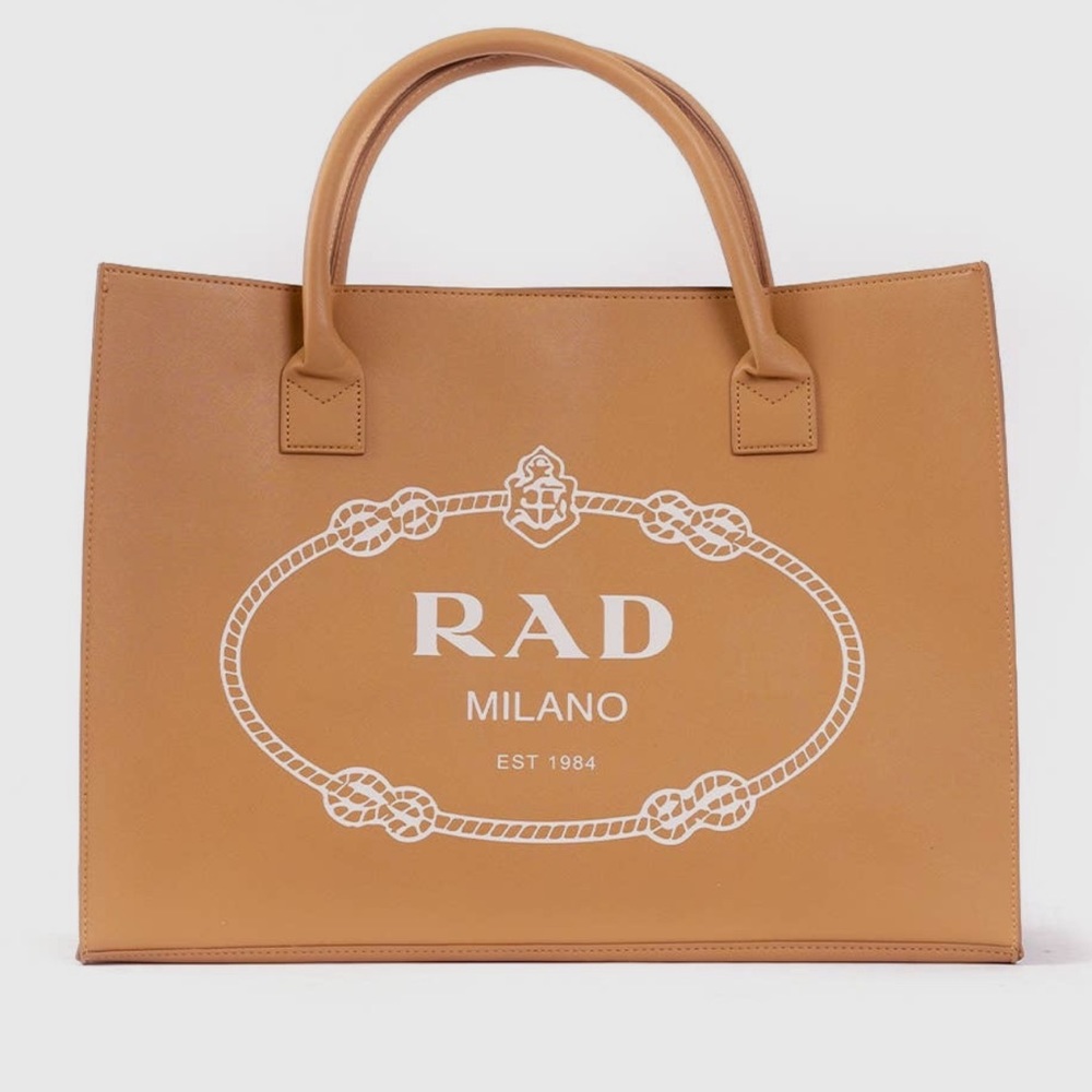 RAD Large Tote Bag Luxury Vibes Funny Gift Great Oversized Bag Vegan Leather